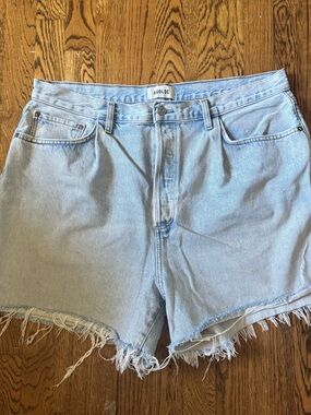 Agolde Rhoda Pleated A-Line Shorts